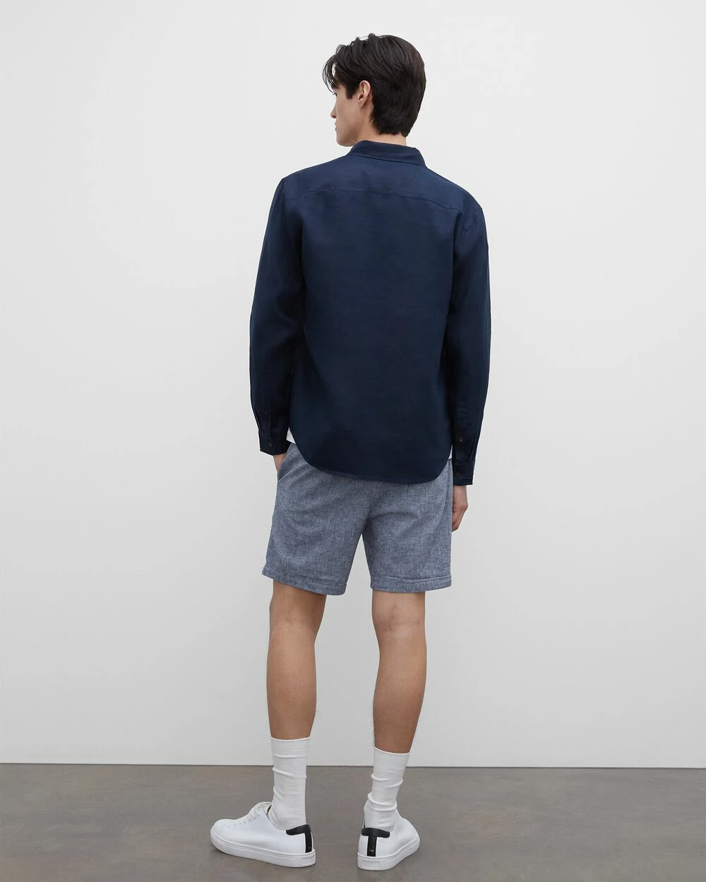 Cheap โ Club Monaco Men Baxter Chambray 7" Shorts Blue ๐ 4 Cheap โ Club Monaco Men Baxter Chambray 7" Shorts Blue ๐ - Image 2