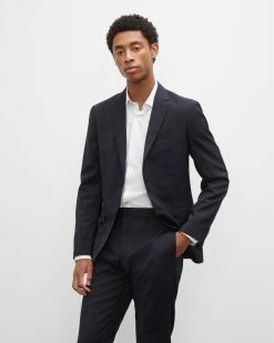 Promo ๐ Club Monaco Men Grant Wool Blazer Navy ๐