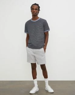 Hot Sale 🥰 Club Monaco Men Baxter Jaspe 7 Inch Shorts Grey Multi 😀