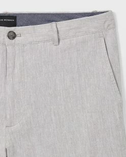 Best reviews of 🥰 Club Monaco Men Maddox Chambray 9 Inch Shorts Grey 🧨 -Club Monaco Online Shop cm 1371866 alternate3