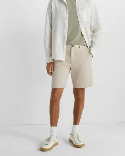 Best Pirce ✨ Club Monaco Men Maddox Foulard Print 9 Inch Shorts Chateau Grey 💯