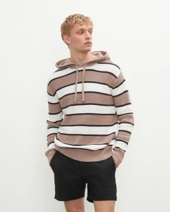 Best Pirce 👏 Club Monaco Men Cotton Long Sleeve Hoodie Grey 👏