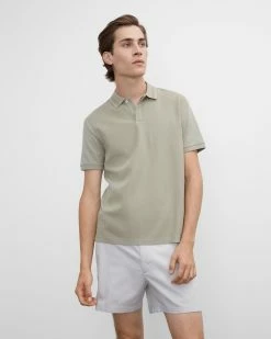 Top 10 😍 Club Monaco Men Seed Stitch Polo Green 💯