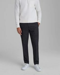 Best deal 🔔 Club Monaco Men Sutton Textured 👗 Dress Pants Black/White 🧨