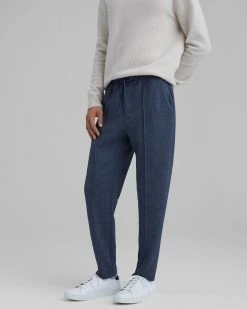 New 🔔 Club Monaco Men Scuba Pant Navy Multi ✨