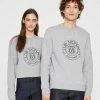 New 🎁 Club Monaco Men Crest Sweatshirt Heather Grey 🌟 -Club Monaco Online Shop cm 1395757 lifestyle