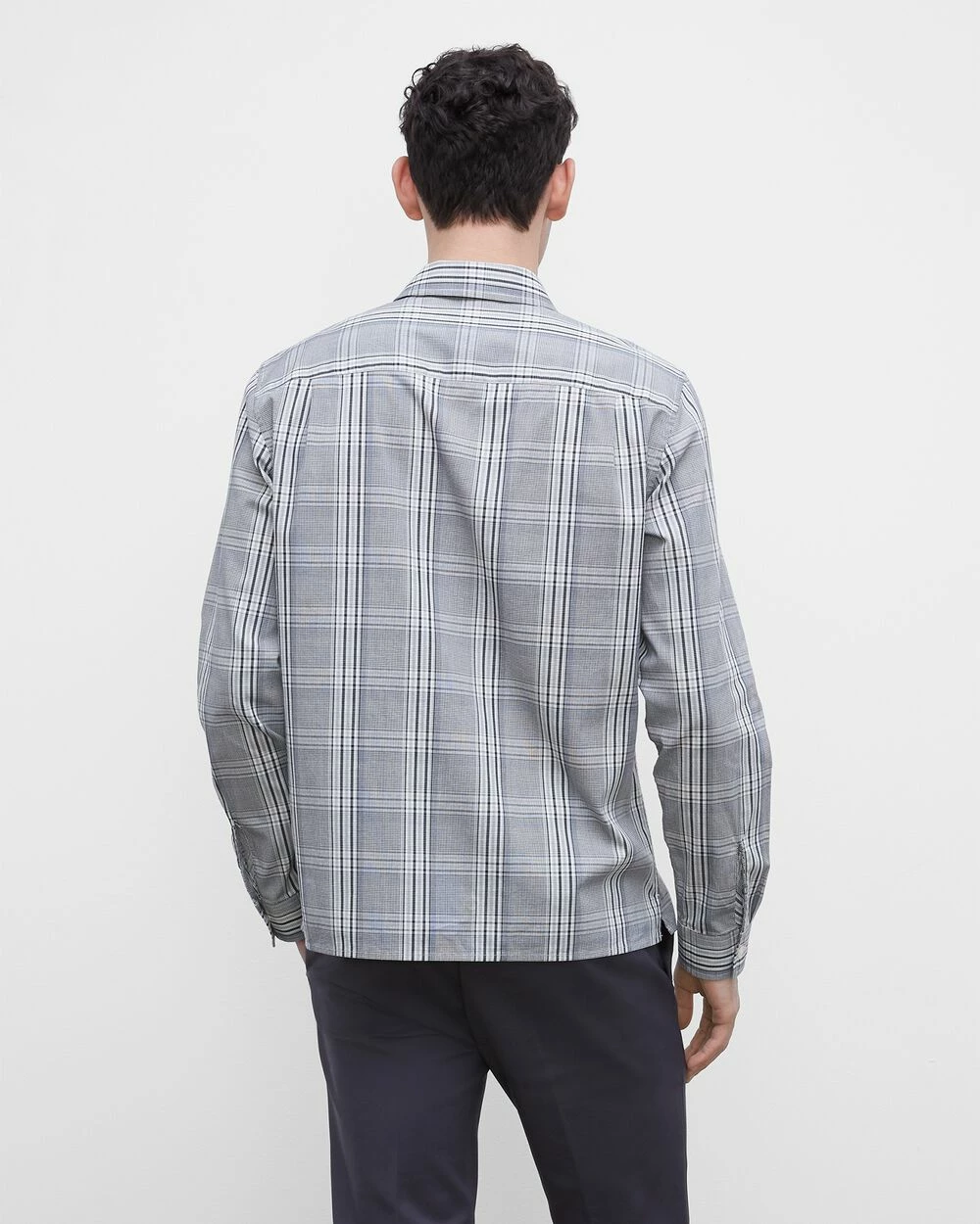 Best Sale โญ Club Monaco Men Long Sleeve Plaid Standard ๐ Shirt Grey Plaid ๐ฅฐ 4 Best Sale โญ Club Monaco Men Long Sleeve Plaid Standard ๐ Shirt Grey Plaid ๐ฅฐ - Image 2
