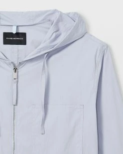 Coupon 🛒 Club Monaco Men Hoodie Jacket Light Blue 🤩 -Club Monaco Online Shop cm 1407436 alternate3