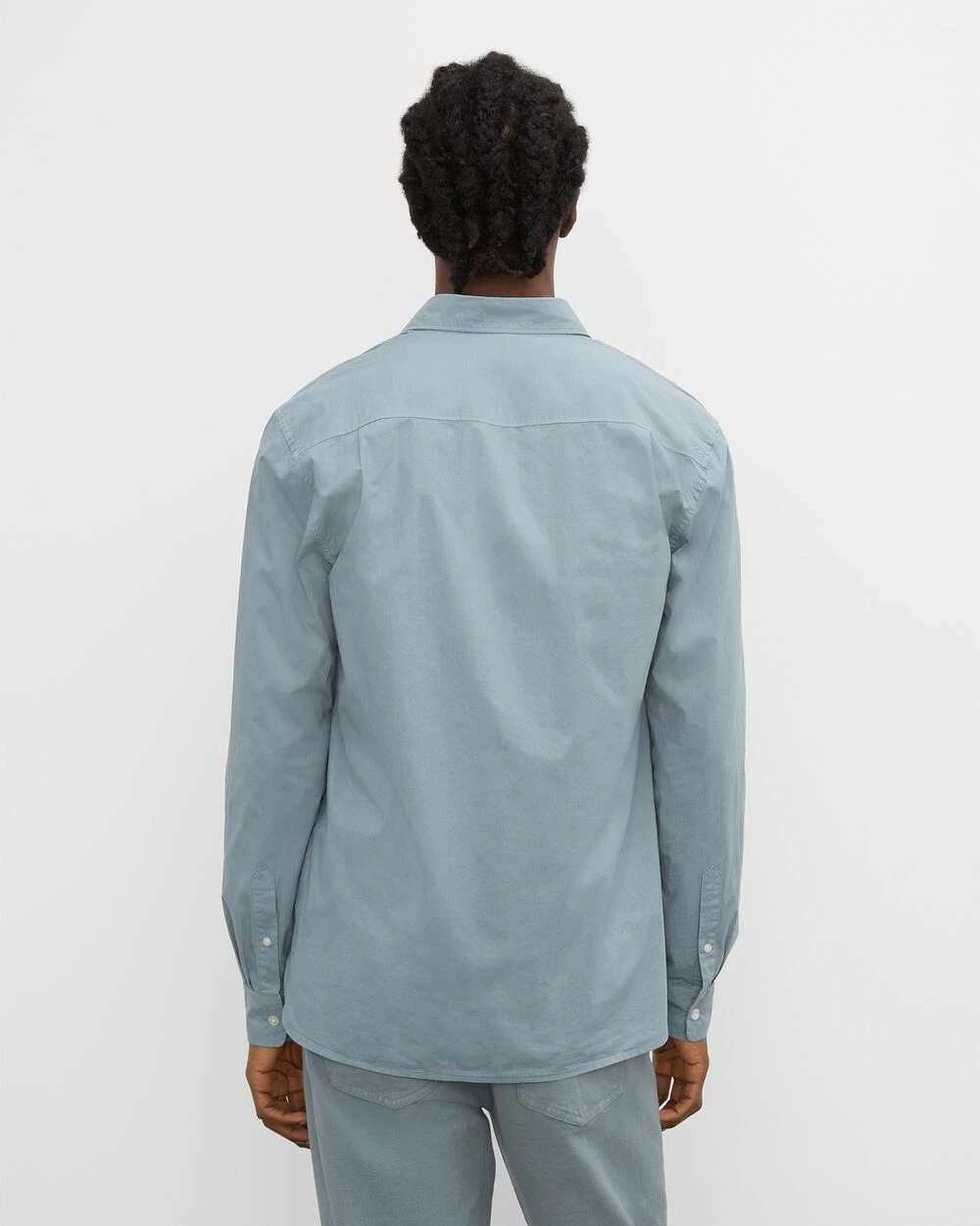 Outlet π Club Monaco Men Long Sleeve Tea Dyed Poplin π Shirt Navy 𧨠4 Outlet π Club Monaco Men Long Sleeve Tea Dyed Poplin π Shirt Navy 𧨠- Image 2