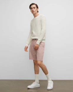 Cheap ✨ Club Monaco Men Maddox 9" Shorts Mauve ⌛