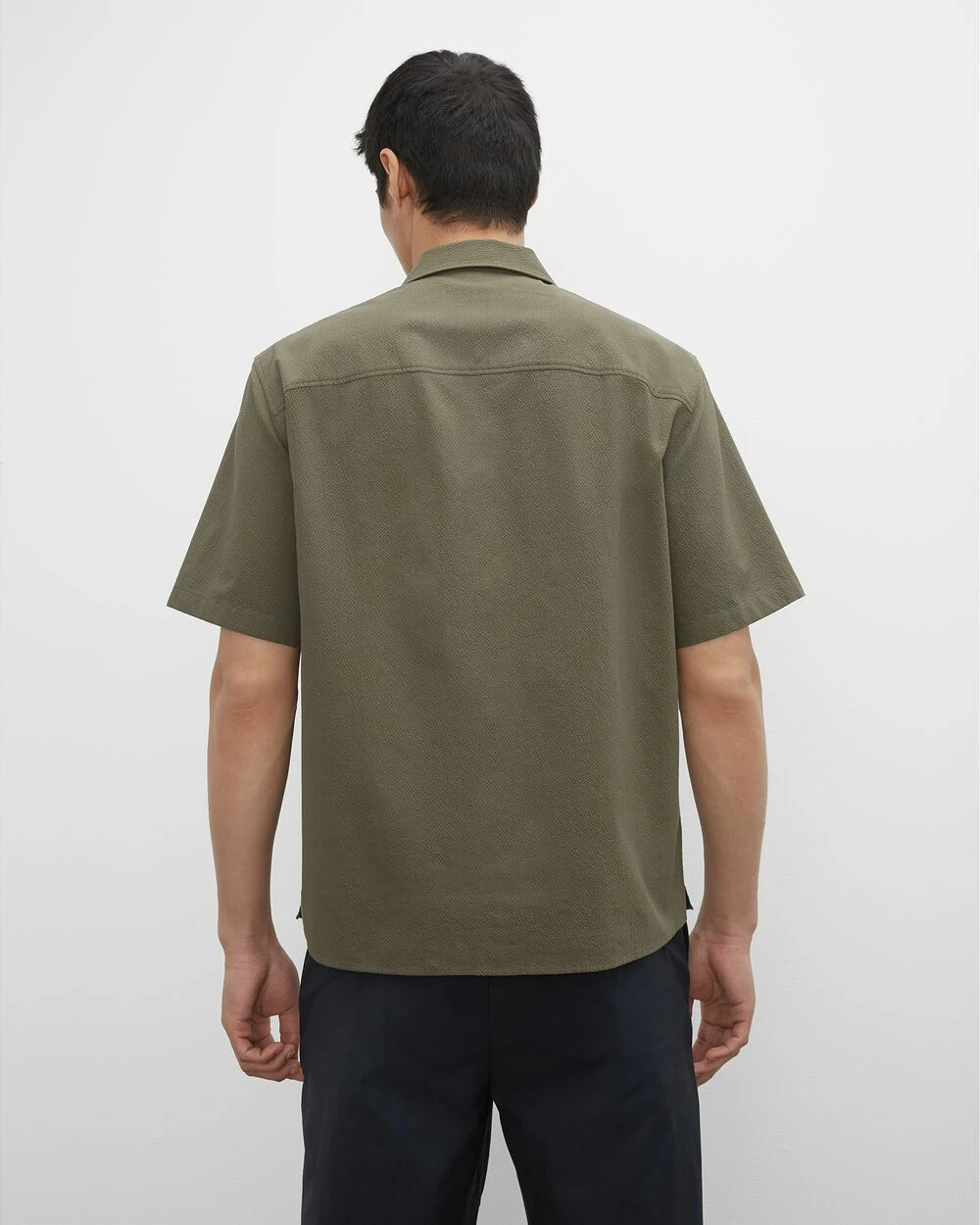 Budget ๐ Club Monaco Men Short Sleeve Seersucker ๐ Shirt Green ๐ 4 Budget ๐ Club Monaco Men Short Sleeve Seersucker ๐ Shirt Green ๐ - Image 2