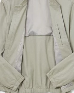 Best reviews of 🥰 Club Monaco Men ☀️ Summer Linen Bomber Light Green 😍 -Club Monaco Online Shop cm 1415022 alternate4