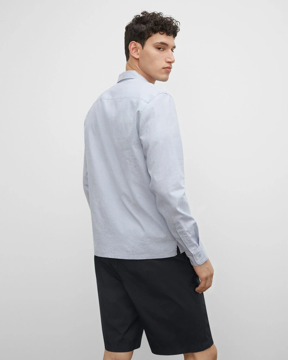 Top 10 ๐ Club Monaco Men Camp Collar Linen Blend ๐ Shirt Light Blue ๐ฅ 4 Top 10 ๐ Club Monaco Men Camp Collar Linen Blend ๐ Shirt Light Blue ๐ฅ - Image 2