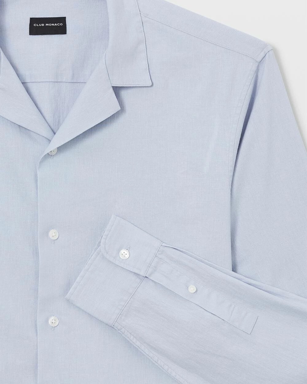 Top 10 ๐ Club Monaco Men Camp Collar Linen Blend ๐ Shirt Light Blue ๐ฅ 6 Top 10 ๐ Club Monaco Men Camp Collar Linen Blend ๐ Shirt Light Blue ๐ฅ - Image 4
