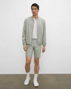 Wholesale ๐ Club Monaco Men Maddox Texture 9 Inch Shorts Iron โ๏ธ