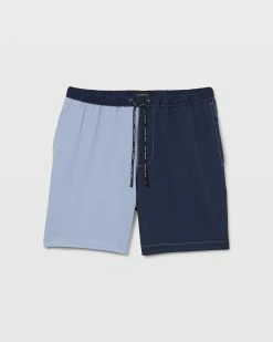 Cheap 🎉 Club Monaco Men Colorblock Athletic Shorts Blueberry 😉 -Club Monaco Online Shop cm 1415064 alternate2