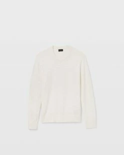 Wholesale 🔥 Club Monaco Men Cotton Slub Crew Sweater Egret 🌟 -Club Monaco Online Shop cm 1415079 alternate3