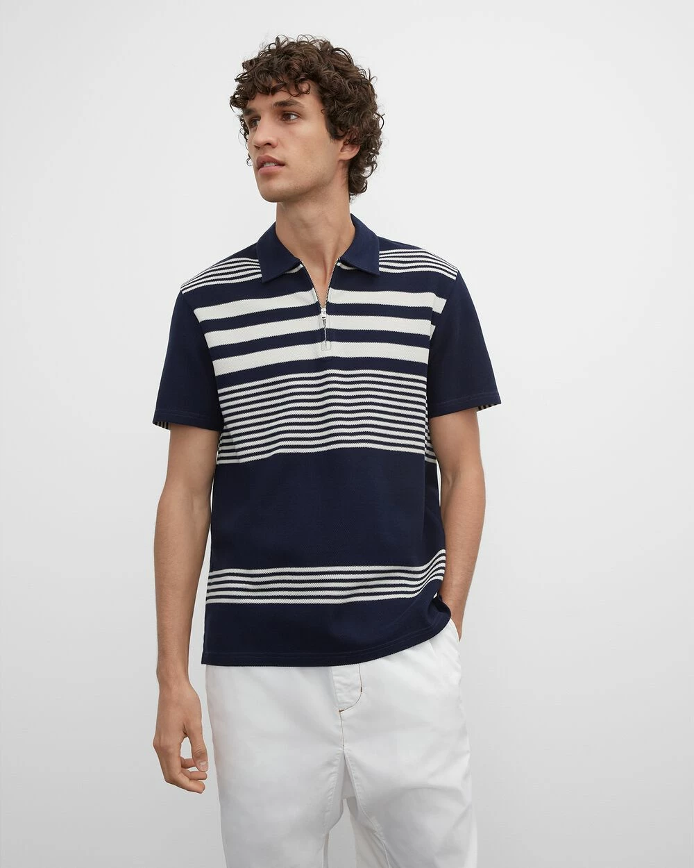 Top 10 ๐ Club Monaco Men Block Stripe Polo Navy ๐ 3 Top 10 ๐ Club Monaco Men Block Stripe Polo Navy ๐