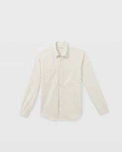 Best Pirce ❤️ Club Monaco Men Knit Utility 👚 Shirt Silver Birch ✔️ -Club Monaco Online Shop cm 1426585 alternate4