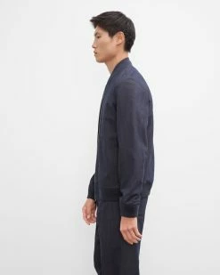 Flash Sale 🔥 Club Monaco Men Bomber Jacket Indigo ⭐ -Club Monaco Online Shop cm 1426592 alternate2