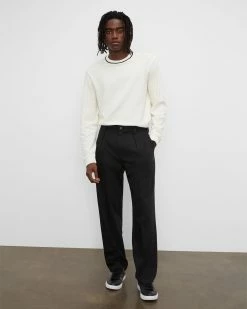 Top 10 ๐ Club Monaco Men Inverted Pleated Pants Black ๐