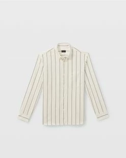 Brand new ๐งจ Club Monaco Men Long Sleeve Pinstripe Poplin ๐ Shirt Egret ๐ 11 Brand new ๐งจ Club Monaco Men Long Sleeve Pinstripe Poplin ๐ Shirt Egret ๐ -Club Monaco Online Shop cm 1426613 alternate4