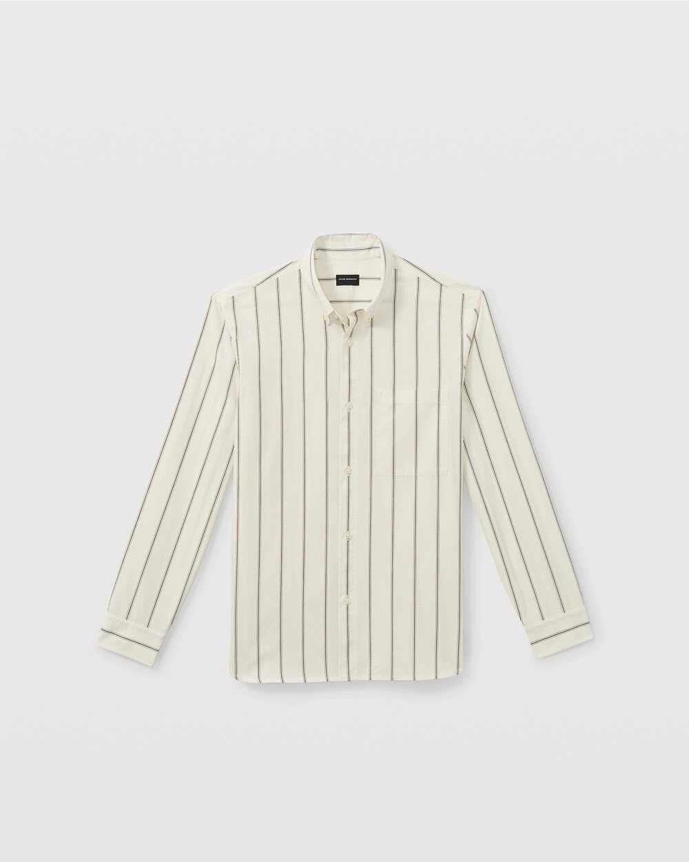 Brand new ๐งจ Club Monaco Men Long Sleeve Pinstripe Poplin ๐ Shirt Egret ๐ 6 Brand new ๐งจ Club Monaco Men Long Sleeve Pinstripe Poplin ๐ Shirt Egret ๐ - Image 4