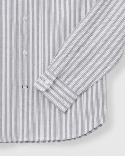 Buy 😀 Club Monaco Men Long Sleeve Mix Stripe Oxford 👚 Shirt Navy Stripe 👏 -Club Monaco Online Shop cm 1426616 alternate5