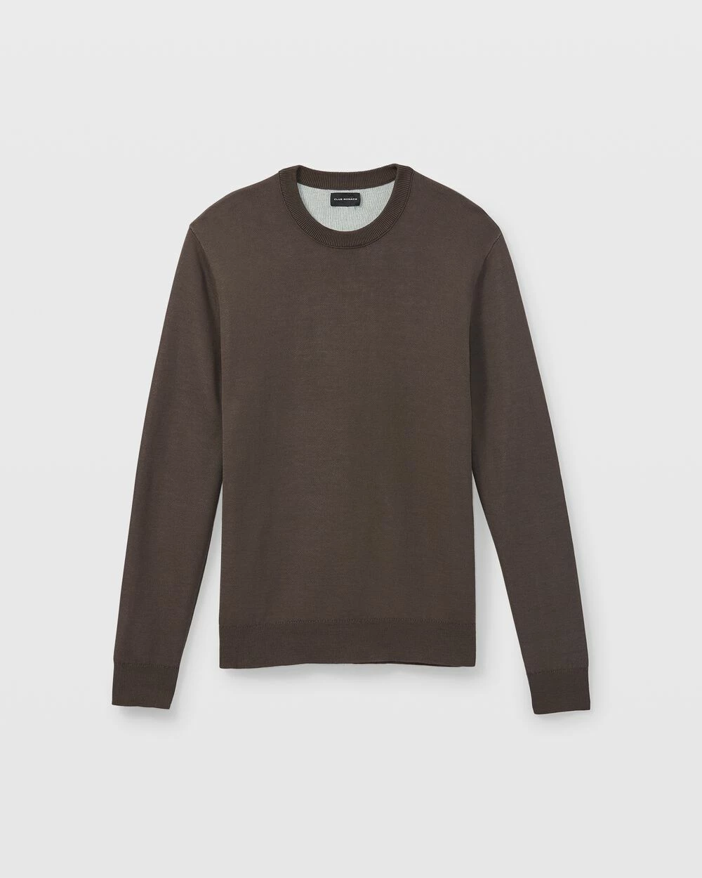 Discount ๐ Club Monaco Men Long Sleeve Double Knit Crew Sweater Black Olive โญ 6 Discount ๐ Club Monaco Men Long Sleeve Double Knit Crew Sweater Black Olive โญ - Image 4