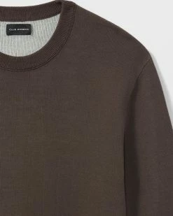 Discount ๐ Club Monaco Men Long Sleeve Double Knit Crew Sweater Black Olive โญ 11 Discount ๐ Club Monaco Men Long Sleeve Double Knit Crew Sweater Black Olive โญ -Club Monaco Online Shop cm 1426627 alternate5