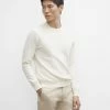 Hot Sale ⭐ Club Monaco Men Long Sleeve Texture Crew Sweater Silver Birch 😉 -Club Monaco Online Shop cm 1426632 lifestyle