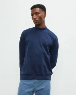 Best Pirce 🎉 Club Monaco Men Tea Dyed Mockneck Sweater Dark Navy 😍 -Club Monaco Online Shop cm 1431421 alternate3