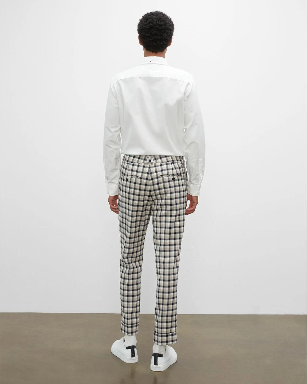 Discount ๐ Club Monaco Men Drainpipe Plaid Pants Blue Multi ๐งจ 4 Discount ๐ Club Monaco Men Drainpipe Plaid Pants Blue Multi ๐งจ - Image 2