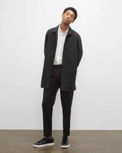 Brand new ❤️ Club Monaco Men Long Sleeve Textured Windowpane 👕 Shirt White Multi ⌛ -Club Monaco Online Shop cm 1431452 alternate2