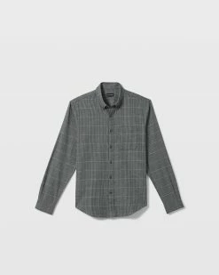 Hot Sale โญ Club Monaco Men Long Sleeve Houndstooth Flannel ๐ Shirt Black Multi โ 8 Hot Sale โญ Club Monaco Men Long Sleeve Houndstooth Flannel ๐ Shirt Black Multi โ -Club Monaco Online Shop cm 1431454 alternate4