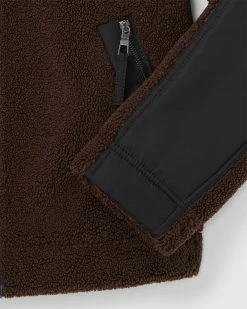Promo 🛒 Club Monaco Men Sherpa Jacket Chocolate 😀 -Club Monaco Online Shop cm 1432368 alternate5