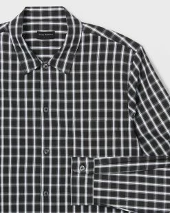 Flash Sale ⭐ Club Monaco Men Long Sleeve Check Standard 👕 Shirt Black Multi 😀 -Club Monaco Online Shop cm 1432385 alternate5