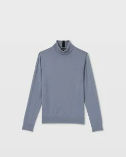 Buy 😍 Club Monaco Men Merino Wool Turtleneck Grey Blue 🎁 -Club Monaco Online Shop cm 1432393 alternate4