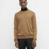 New 🥰 Club Monaco Men Merino Wool Crewneck Sweater Dark Camel ⌛ -Club Monaco Online Shop cm 1432396 lifestyle