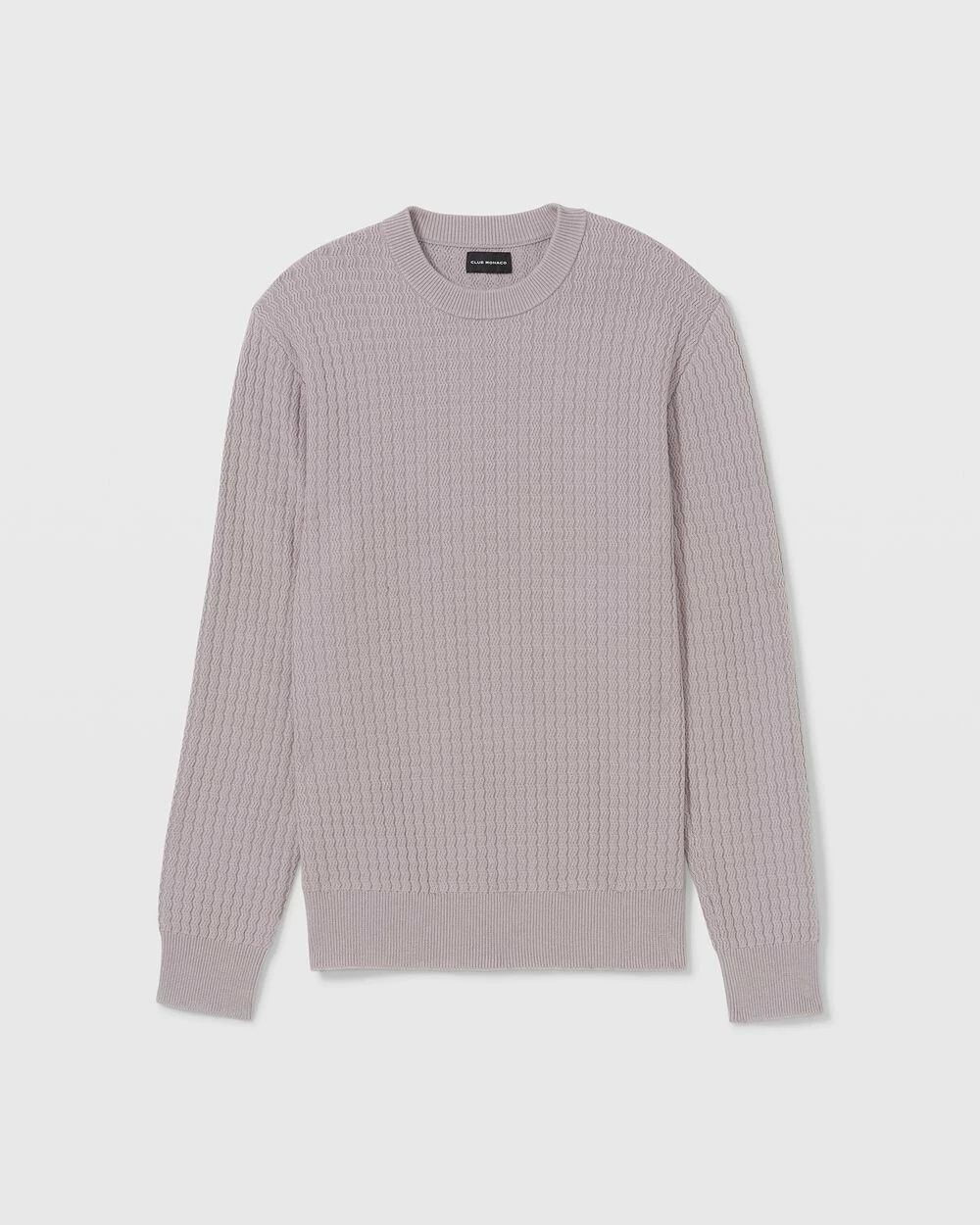 Deals ๐ Club Monaco Men Racked Rib Crewneck Sweater Light Purple ๐ 5 Deals ๐ Club Monaco Men Racked Rib Crewneck Sweater Light Purple ๐ - Image 3