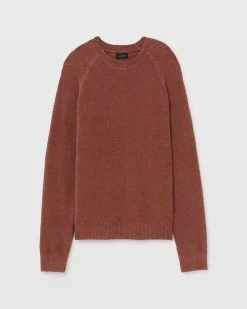 Best Sale ⌛ Club Monaco Men Bouclé Crewneck Sweater Cinnamon 🎉 -Club Monaco Online Shop cm 1432431 alternate4