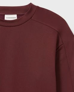 Budget 🎁 Club Monaco Men Tech Terry Crewneck Sweatshirt Dark Purple ✨ -Club Monaco Online Shop cm 1434633 alternate5