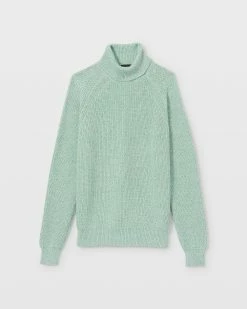 Brand new 🔔 Club Monaco Men Marled Rib Turtleneck Light Green ⭐ -Club Monaco Online Shop cm 1434658 alternate4
