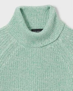 Brand new 🔔 Club Monaco Men Marled Rib Turtleneck Light Green ⭐ -Club Monaco Online Shop cm 1434658 alternate5