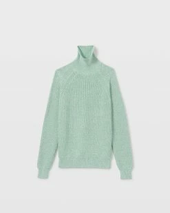 Brand new 🔔 Club Monaco Men Marled Rib Turtleneck Light Green ⭐ -Club Monaco Online Shop cm 1434658 alternate6