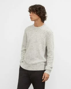 Buy ๐ฏ Club Monaco Men Sporty Donegal Crew Sweater Light Grey ๐ฏ
