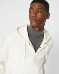 Wholesale 👍 Club Monaco Men Brushed Hoodie Egret 😍 -Club Monaco Online Shop cm 1436848 alternate2