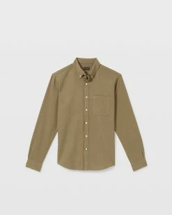 Cheapest 😉 Club Monaco Men Slim Seersucker Linen-Cotton 👚 Shirt Olive 👍 -Club Monaco Online Shop cm 1444677 alternate4