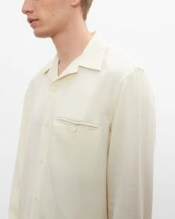 Best reviews of 💯 Club Monaco Men Long Sleeve Textured 👕 Shirt Egret 👏 -Club Monaco Online Shop cm 1444680 alternate2