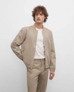 New 💯 Club Monaco Men Bomber Jacket Khaki 🌟